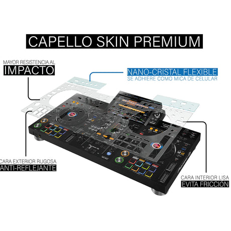 Lamina protectora para Pioneer XDJ-RX3 | Capello Skin Premiun DEP