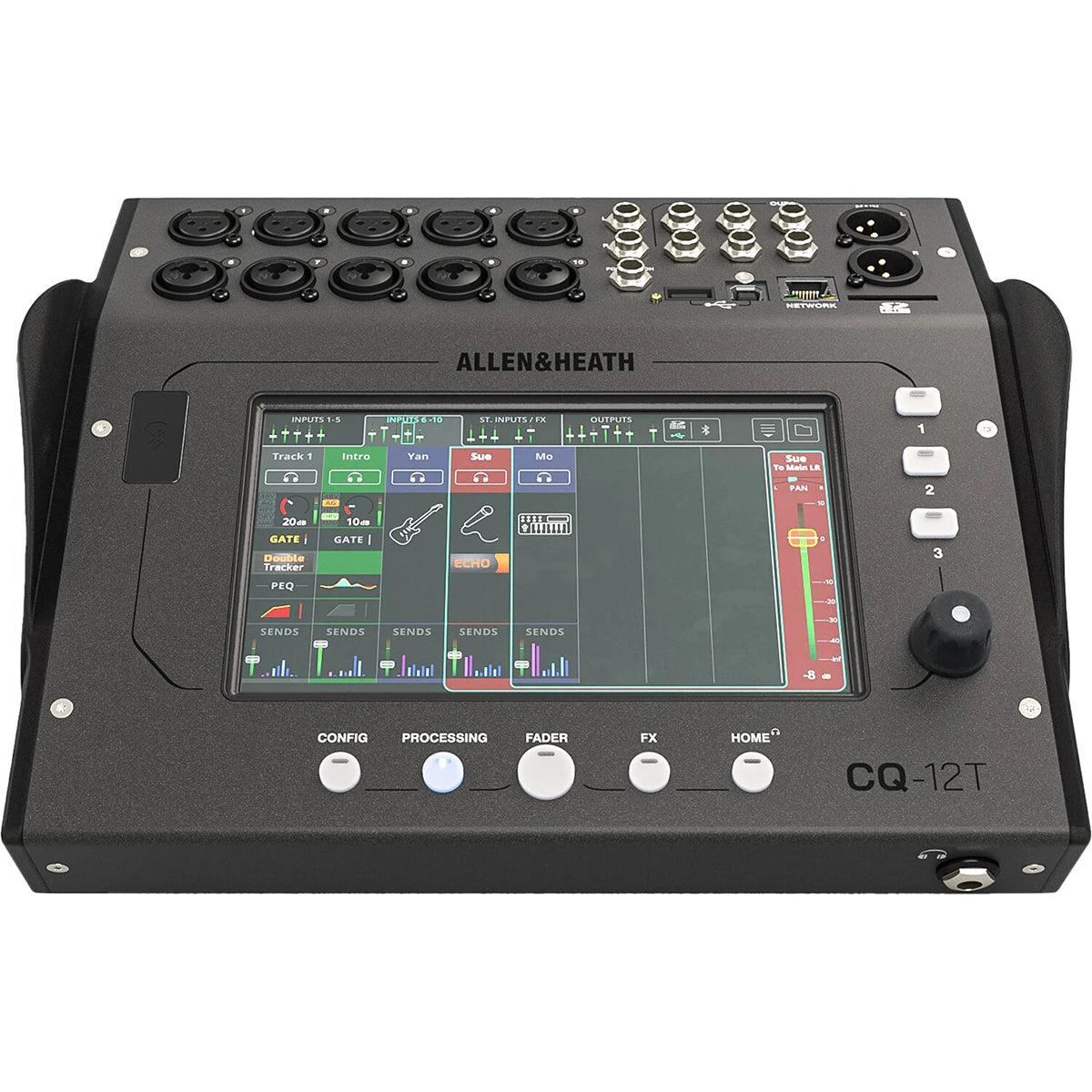 Allen & Heath CQ-12T – Mezclador Digital Compacto con Control Táctil  MYHD.CL