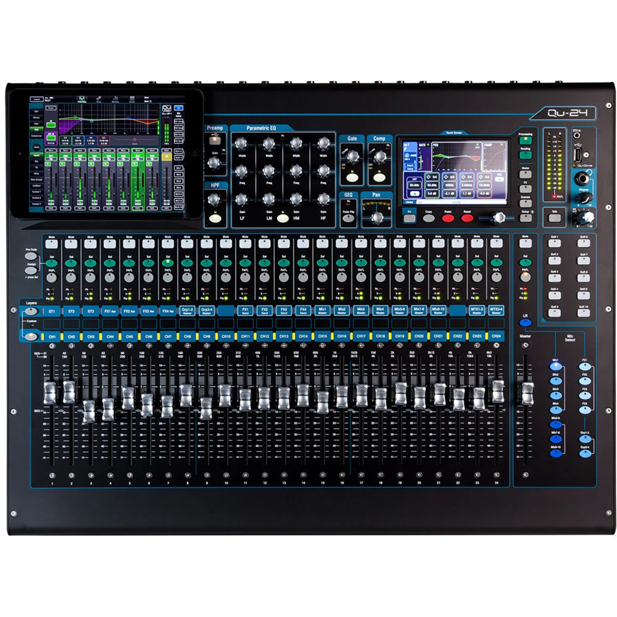 Allen & Heath Qu-24 – Mezclador Digital con Faders Motorizados myhd.cl