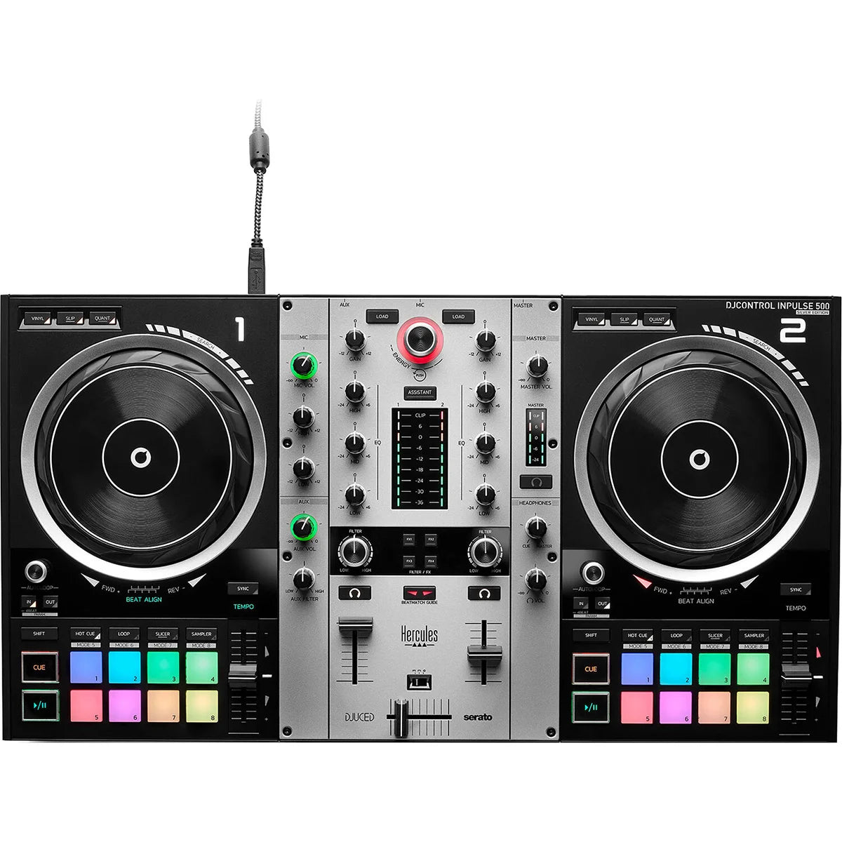 Controlador DJ Hercules DJControl Inpulse 500 Silver Edition myhd.cl