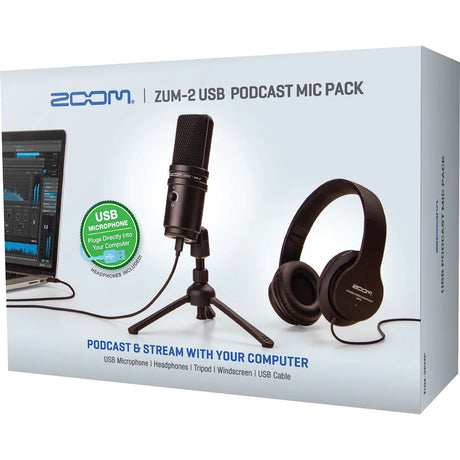 Zoom ZUM-2 Podcast Mic Pack – Kit Completo para Podcasting y Streaming myhd.cl