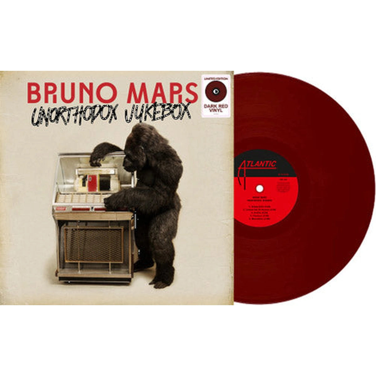 Bruno Mars – Unorthodox Jukebox (Vinilo Nuevo) Edición Limitada Disco Rojo Oscuro - __stock:100 | myhd.cl