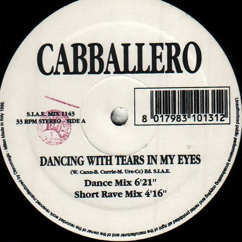 Cabballero – Dancing With Tears In My Eyes (Vinilo usado) (VG+) BOX 2