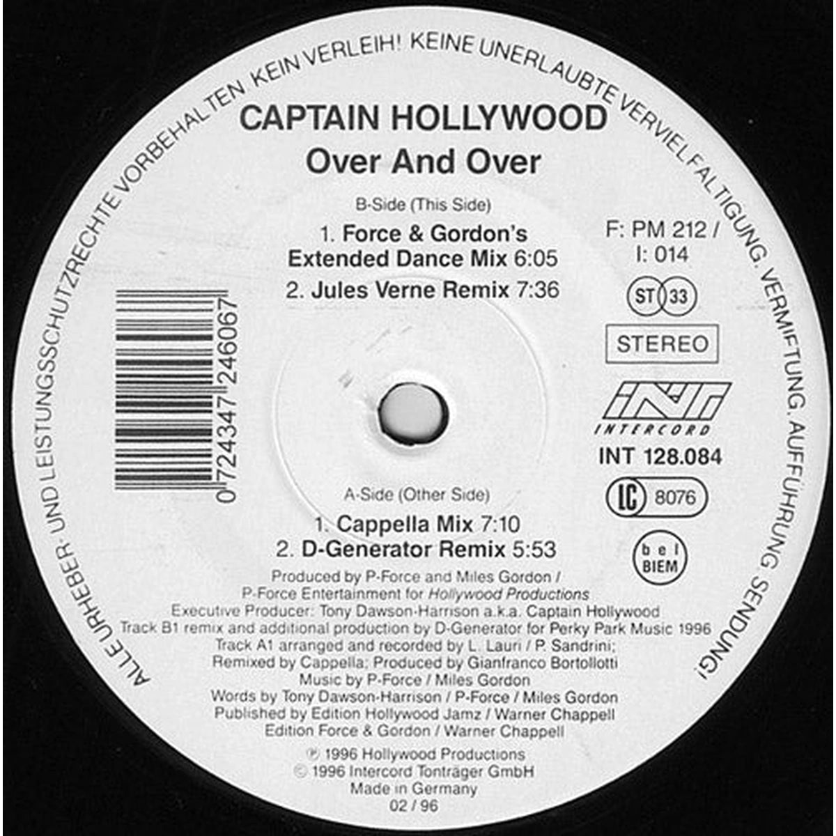 Captain Hollywood – Over And Over  - Año_90 | myhd.cl