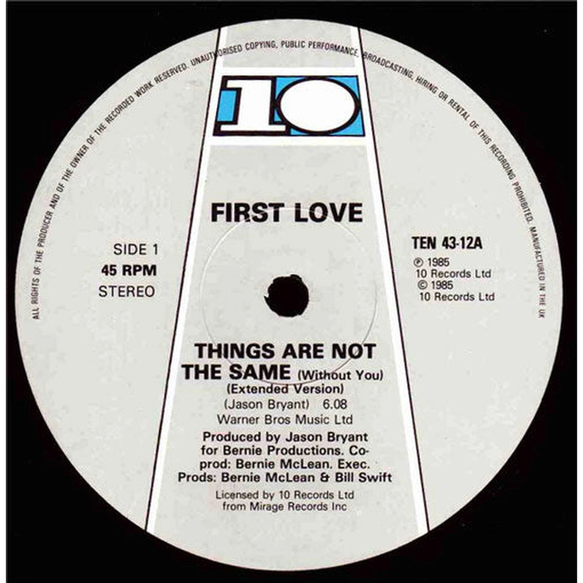 First Love – Things Are Not The Same (Without You) - Año_80 | myhd.cl
