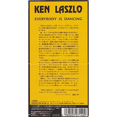 Ken Laszlo – Everybody Is Dancing (CD Mini Single) usado (VG+) Maleta 1 - CDs &amp; Maxis | myhd.cl