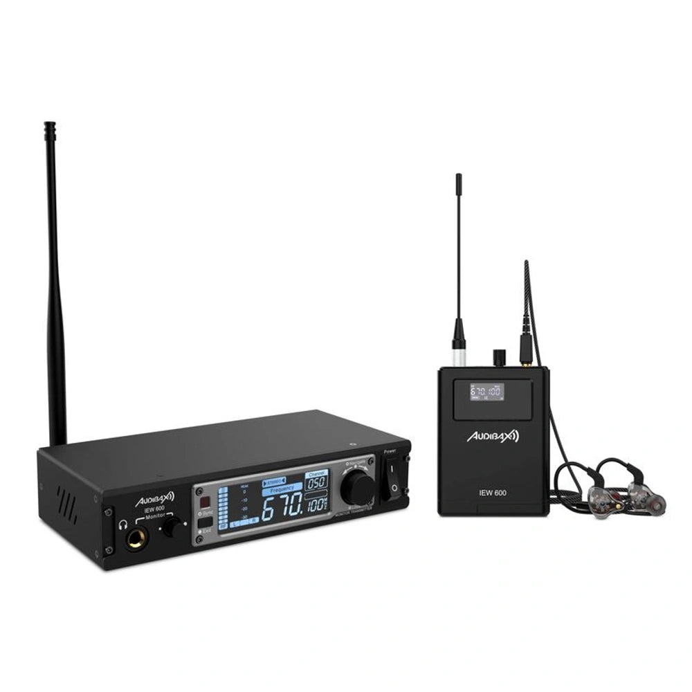 Micrófono inalámbrico de monitoreo Audibax IEW600 - Imagen optimizada para myhd.cl