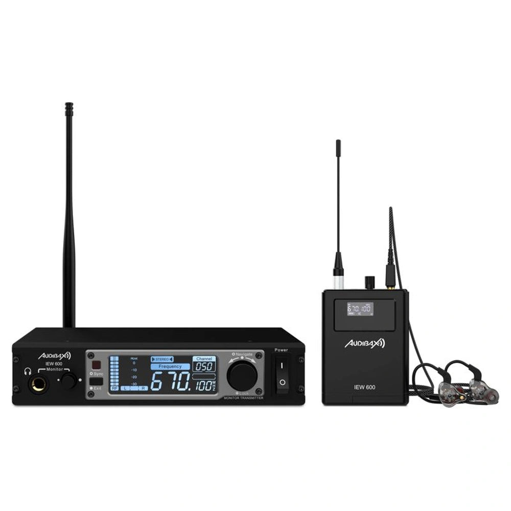 Micrófono inalámbrico de monitoreo Audibax IEW600 - Imagen optimizada para myhd.cl