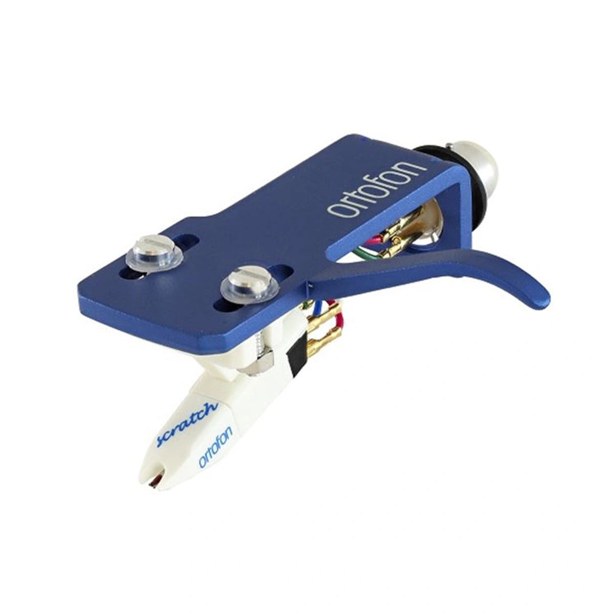 Ortofon-OM-Scratch-White-pre-montado-en-portacapsula-SH-4-Azul - aguja dj ortofon | myhd.cl