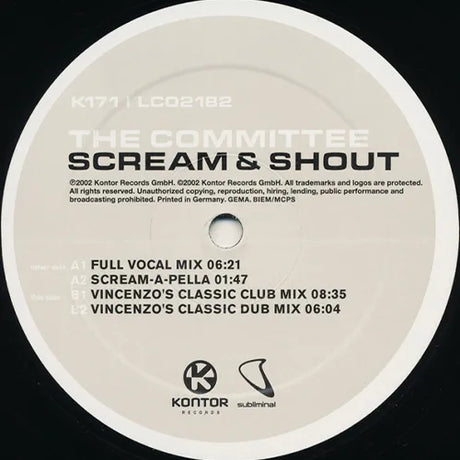 The Committee – Scream & Shout