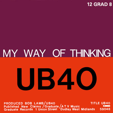 UB40 – My Way Of Thinking / I Think Its Going To Rain Today