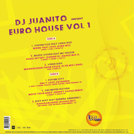 Dj Juanito Presents Euro House Vol 1 (Vinilo Nuevo) myhd.cl