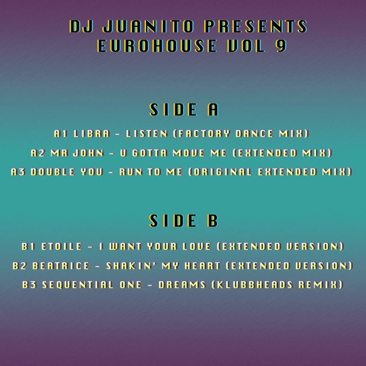 Dj Juanito Presents Euro House Vol 9 (Vinilo Nuevo) myhd.cl