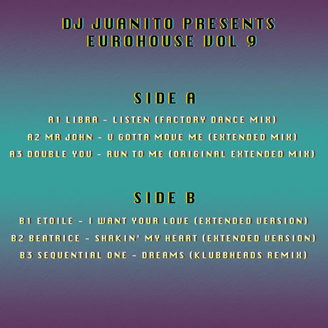 Dj Juanito Presents Euro House Vol 9 (Vinilo Nuevo) myhd.cl