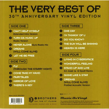Vinilo Doble 2 Brothers On The 4th Floor - The Very Best Of 30th Anniversary Eurodance Happy Hardcore Techno Movlp2919 myhd.cl