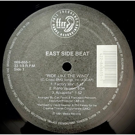 East Side Beat – Ride Like The Wind - Vinilo MYHD.cl