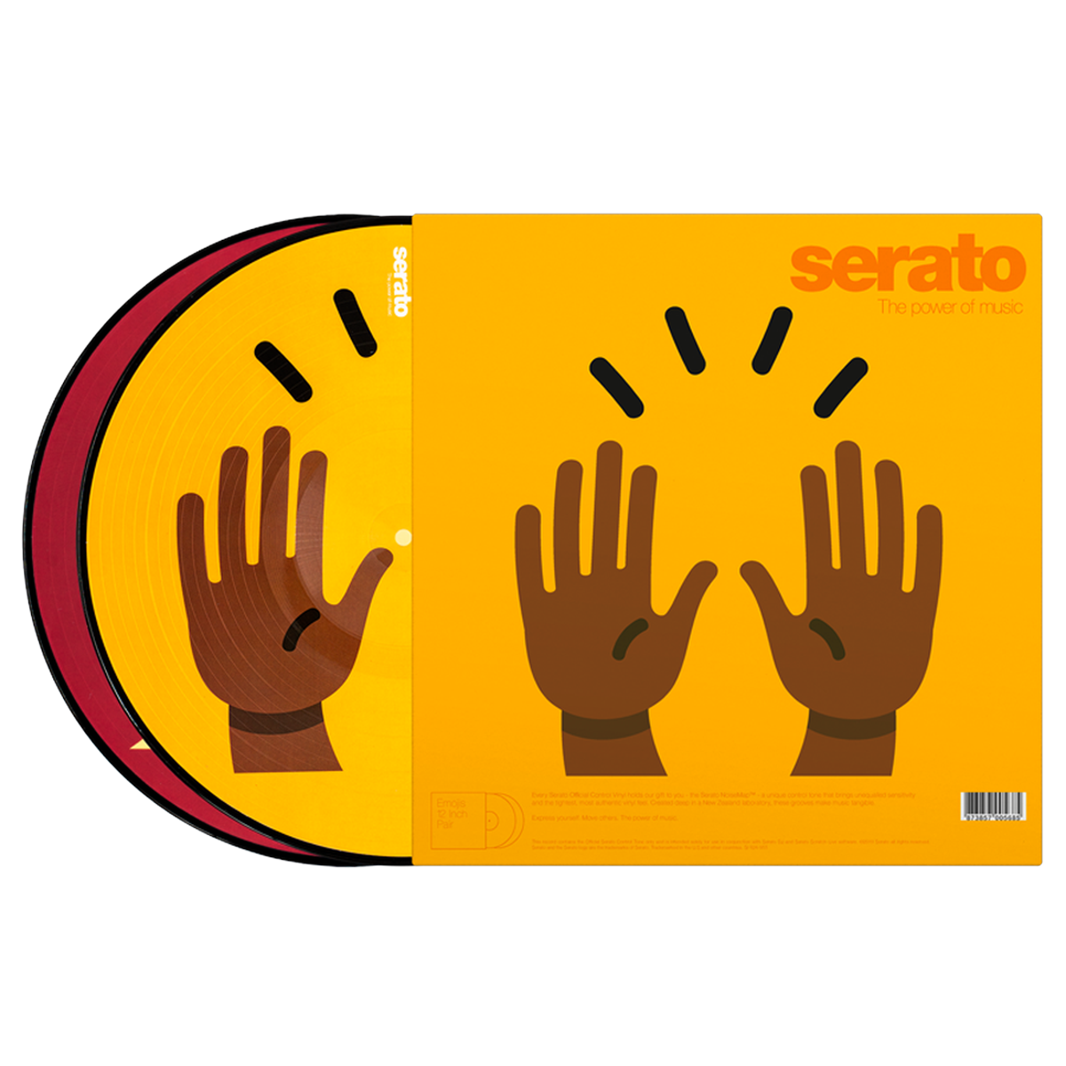 Vinilo Serato 12" Emoji Series #1 Hands (Par) - Black Sale | myhd.cl