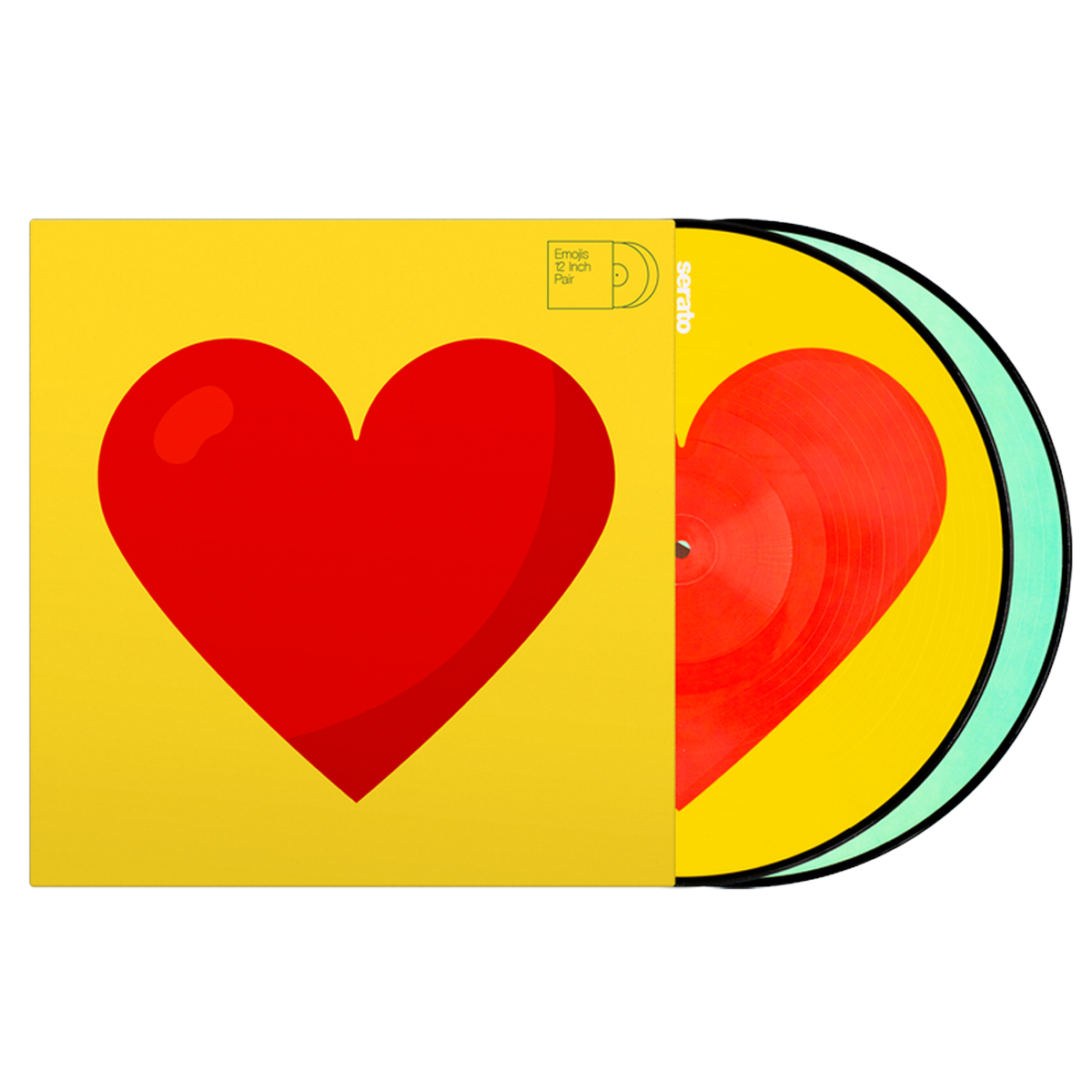 Vinilo Serato 12" Emoji Series #3 Donut-Heart (Par) - Black Sale | myhd.cl