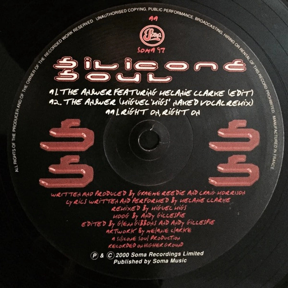 Silicone Soul - The Answer  Right On, Right On (12") - Vinyl Record MYHD.cl