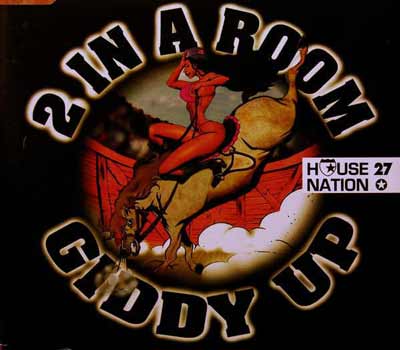 2 In A Room ‎– Giddy Up (CD Maxi Single) usado (VG+) maleta