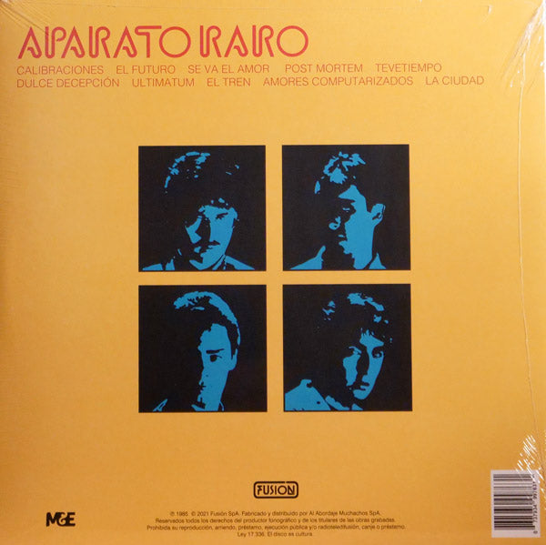 Aparato Raro – Aparato Raro (Vinilo Nuevo) Disco Color Azul Transparente