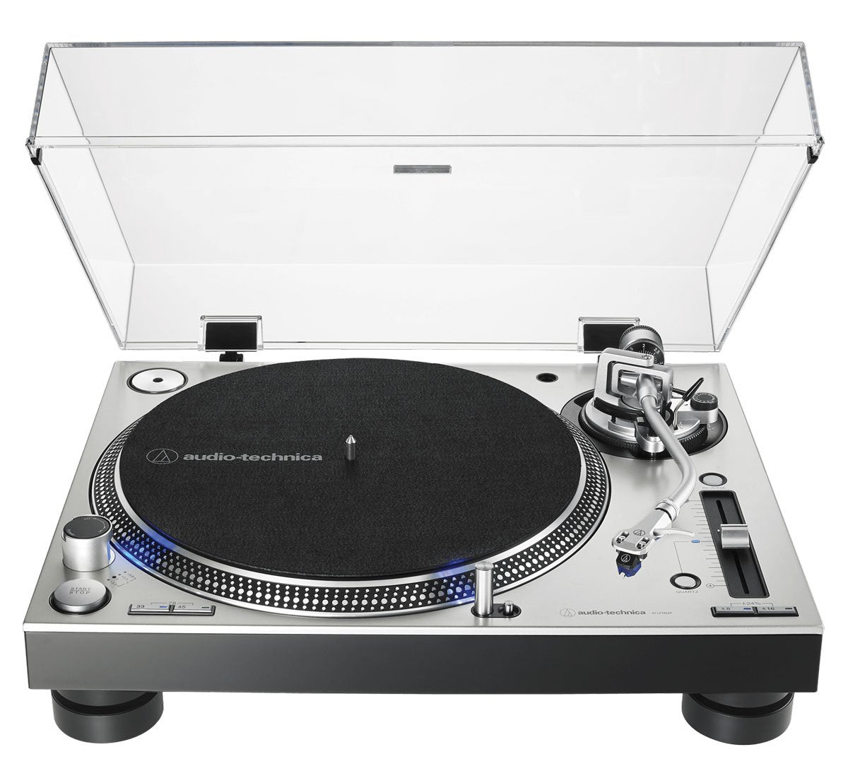 Audio-Technica AT-LP140XP Tornamesa para DJ Profesional (Silver)