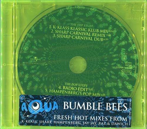 Aqua – Bumble Bees (HDCD Maxi Single usado) (VG+) box 2