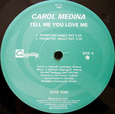 Carol Medina – Tell Me You Love Me