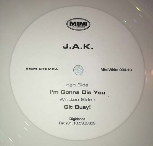 J.A.K. – I'm Gonna Dis You (Vinilo 10" usado) (VG+)