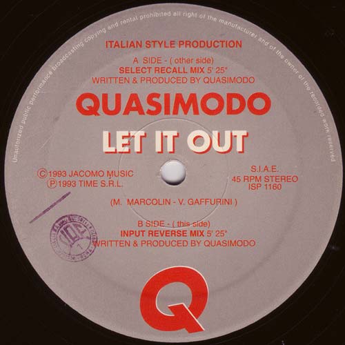 Quasimodo ‎– Let It Out (Vinilo usado) (VG+)