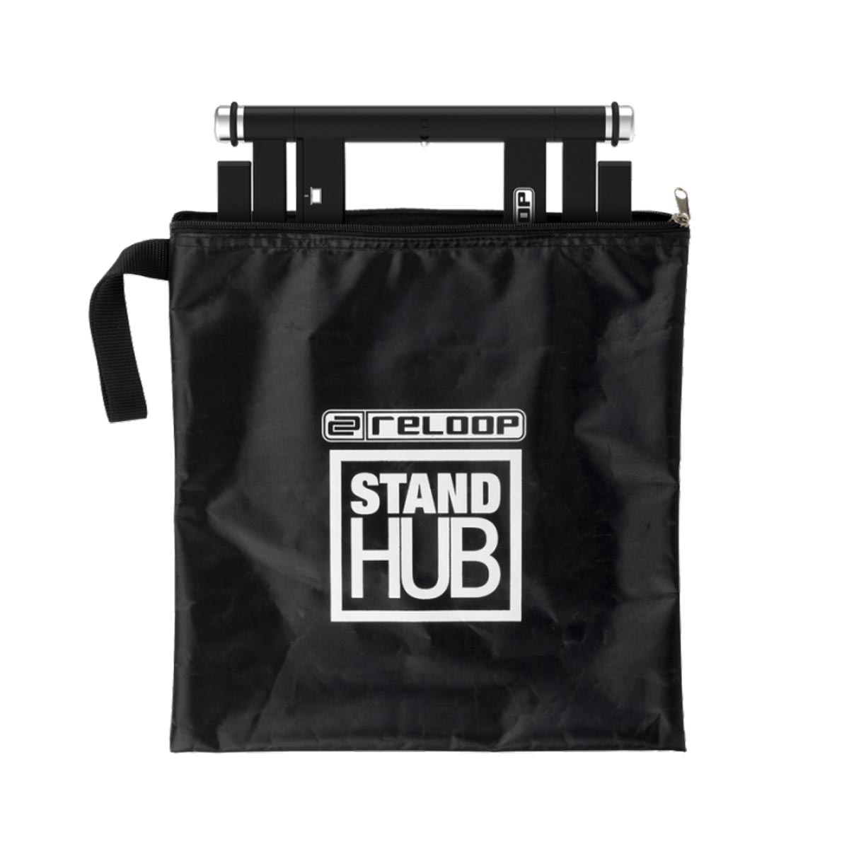 Stand DJ Reloop HUB con USB-C (atril para notebook con hub energizado)