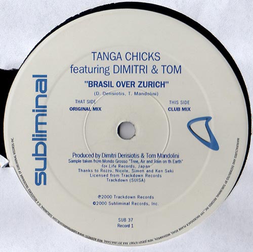 Tanga Chicks Featuring Dimitri & Tom – Brasil Over Zurich (Vinilo doble usado) (VG+) BOX 4B