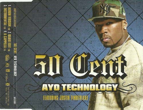 50 Cent Featuring Justin Timberlake ‎– Ayo Technology (CD Single usado) (VG+) box 10