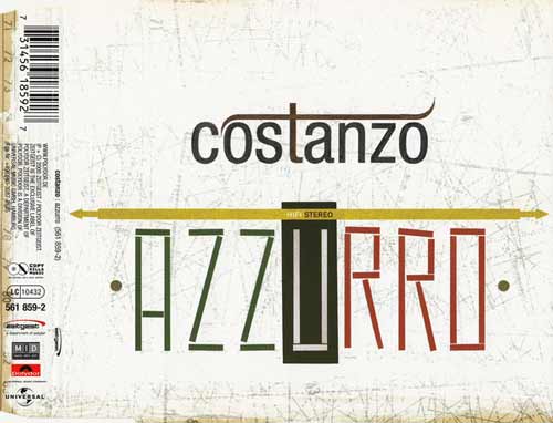 Costanzo ‎– Azzurro (CD Maxi Single) usado (VG+) box 10