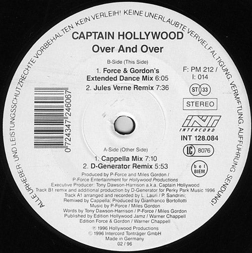 Captain Hollywood – Over And Over 