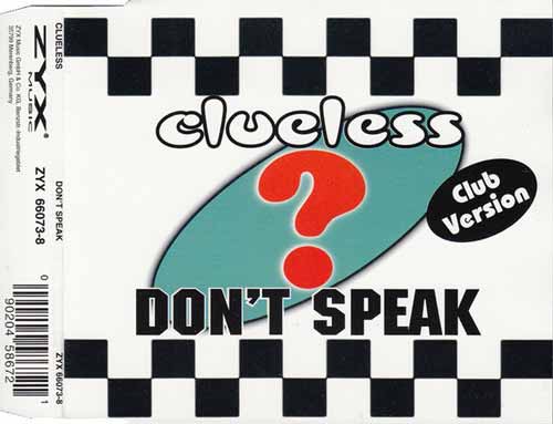 Clueless ‎– Don't Speak (Club Version) (CD Maxi Single) usado (VG+) maleta