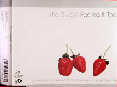 The 3 Jays ‎– Feeling It Too (CD Maxi Single) usado (VG+) maleta 2