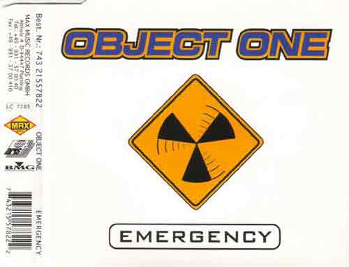 Object One ‎– Emergency (CD Maxi Single) usado (VG+) maleta