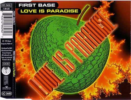 First Base ‎– Love Is Paradise (CD Maxi Single) usado (VG+) maleta 2