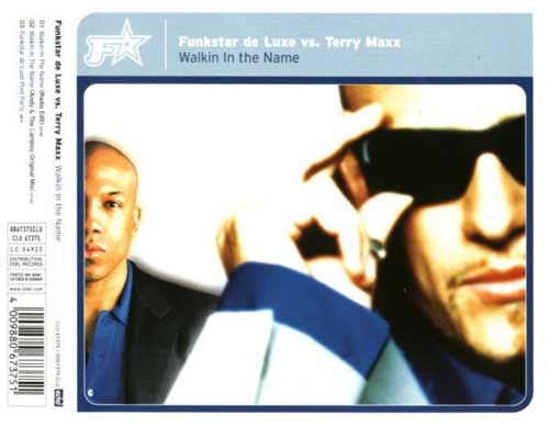 Funkstar De Luxe Vs. Terry Maxx ‎– Walkin In The Name (CD Maxi Single) usado (VG+) box 10