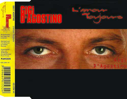 Gigi D'Agostino ‎– L'Amour Toujours (CD Maxi Single) usado (VG+) box 10