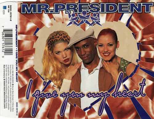 Mr.President ‎– I Give You My Heart (CD Maxi Single) usado (VG+) box 10