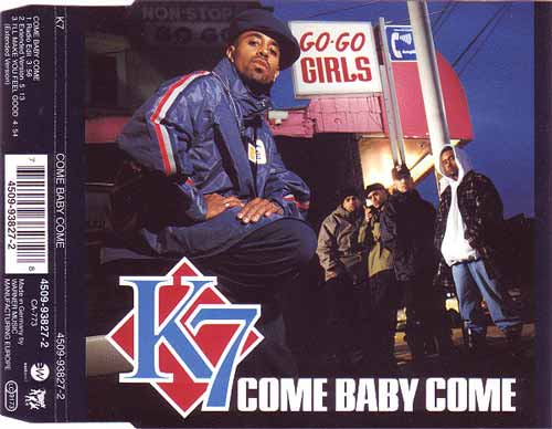 K7 ‎– Come Baby Come (CD Maxi Single) usado (VG+) maleta