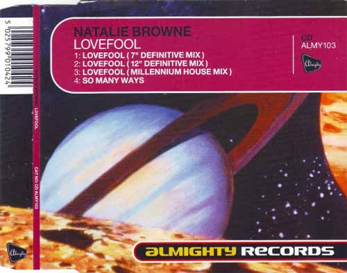 Natalie Browne ‎– Lovefool (CD Single) usado (VG+) box 10