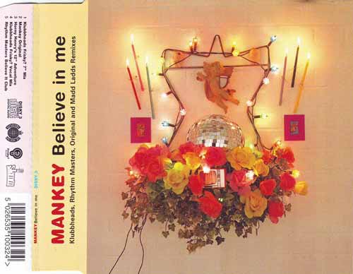 Mankey ‎– Believe In Me (CD Single) usado (VG+) maleta