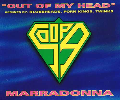 Marradonna ‎– Out Of My Head (CD Maxi Single) usado (VG ) (5356813779107)