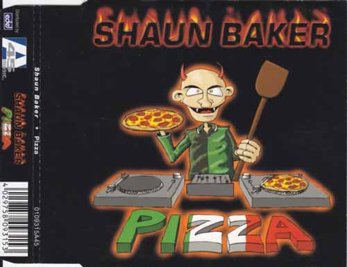 Shaun Baker ‎– Pizza (CD Maxi Single) usado (VG+) box 1