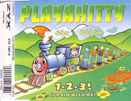Playahitty ‎– 1-2-3! (Train With Me) (CD Maxi Single Nuevo) box 1