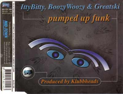 Itty Bitty, Boozy Woozy & Greatski ‎– Pumped Up Funk (CD Single) usado (VG+) maleta