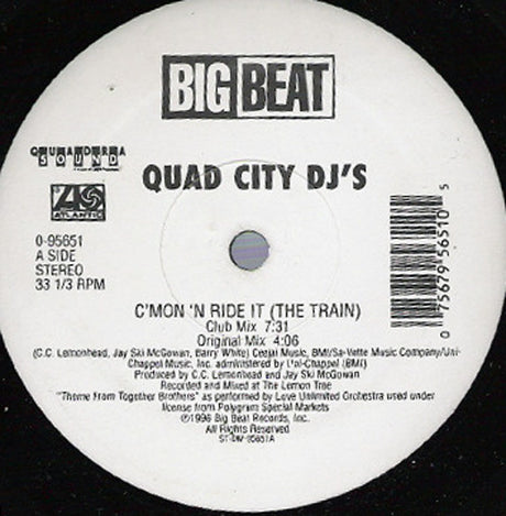 Quad City DJ's – C'Mon 'N Ride It (The Train)